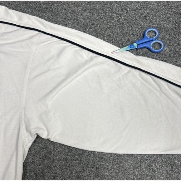 Vintage Lee Sport NHL Detroit Red Wings White V-Neck Spellout Sweatshirt Size XL - Picture 5 of 10